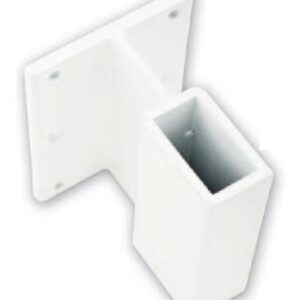 ANCLAJE FORJADO TUBO 40X20 LACADO PLATA