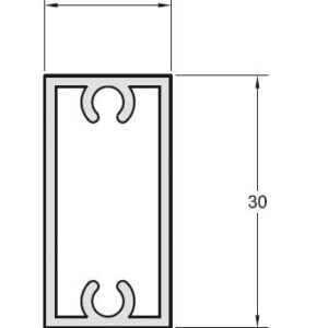BARROTILLO 30X15MM EMBERO TEXTURADO [6 35 MTS]