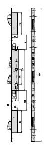 CERRADURA 3P ELECTRICA EURO CVL 33MM CIL SEG 30/40