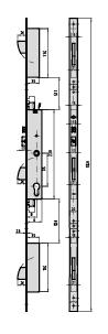 CERRADURA 3P ELECTRICA EURO CVL 33MM CIL SEG 30/40
