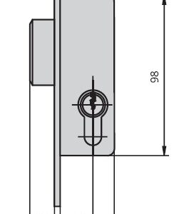 CERRADURA CONTADOR CVL E 21MM   CIL EURO  30/30 LC
