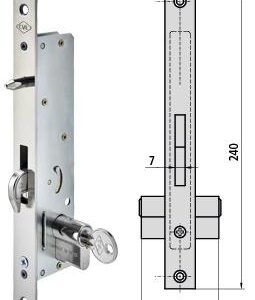 CERRADURA PICO LORO AL15 C/BULON E 20MM CIL/30/30 