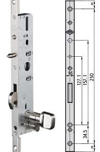 CERRADURA PICOLORO C/CILINDRO CVL ESTRECHA E 30MM