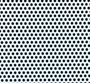 CHAPA 2000X1000X1 PERF  CIRC 2 5MM LACADO NEGRO 2C