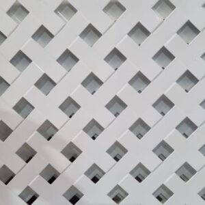 CHAPA 2000X1000X1 5MM TRENZADA 20X20 LACADO BLANCO