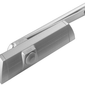 CIERRAPUERTAS TS90 GUIA IMPULSE DORMA EN 3/4 PLATA