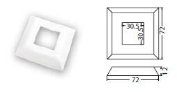 EMBELLECEDOR BASE 30X30 NEGRO