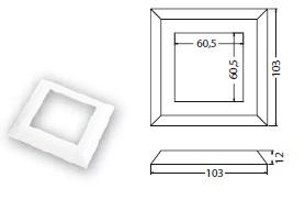 EMBELLECEDOR BASE 60X60 BLANCO