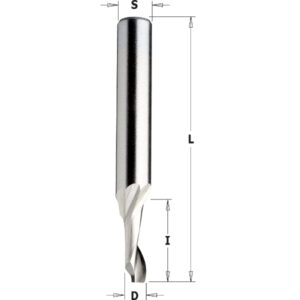 FRESA CMT ALUMINIO/PVC 6MM MANGO 8MM L 100 MM Z1