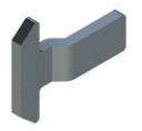 GANCHO HOJA CIERRE MINI BRIO GIESSE -INOX 32X1 5MM