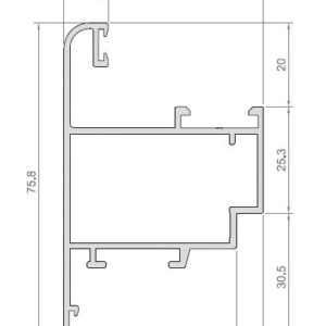 HOJA VENTANA APER  EXT ALUP40 EMBERO TEXT [6 35MT]