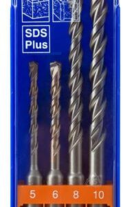 JGO  BROCAS  HORMIGON SDS PLUS 2 PUNTAS 4 UD  1494