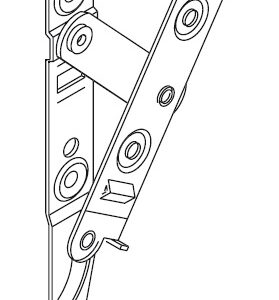 JUEGO BISAGRA OCULTA GIESSE PARA VENTANA BATIENTE