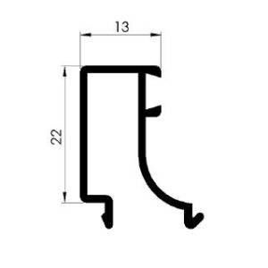 JUNQUILLO RECTO DE 13 MM P40 ANOD BRONCE [6 35MTS]
