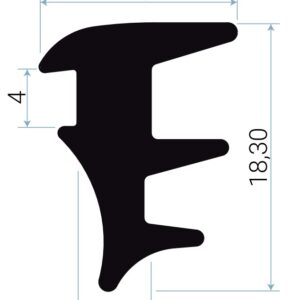JUNTA CUÑA EPDM LE 1325 HUECO 8MM [100MTS]
