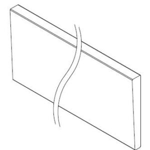 JUNTA EPDM GLASS RAIL CUÑA VIDRIO 8 8 2 LAM  [30M]