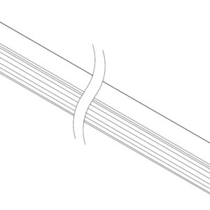 JUNTA EPDM GLASS RAIL VIDRIO 6 6 2 LAMINADO[75M]