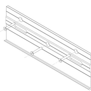 KIT ANCLAJE FRENTE FORJADO GLASS RAIL EXL-13421