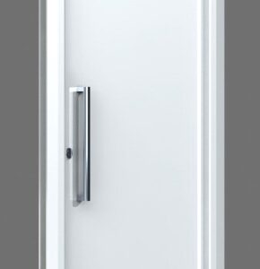 PANEL ATENEA 1H BLANCO 2000X800X19 CON INOX