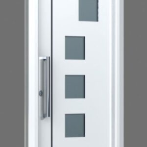 PANEL MODELO GARAJONAY 9 BLANCO 2000X800X19 C/INOX