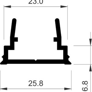 PERFIL UNIÓN DE HOJAS ALUP83 LACADO BLANCO[6 50MT]