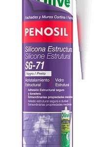 SILICONA ESTRUCTURAL SG-71 NEGRO 310ML  C 24UD]