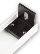 SOPORTE PASAMANO PARA FIJACION MURO BLANCO