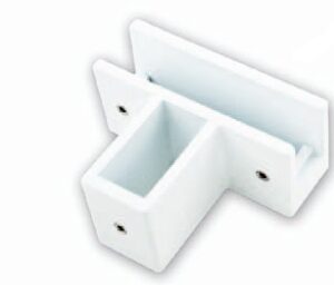 SOPORTE REMATE VIDRIO 40X20 NEGRO