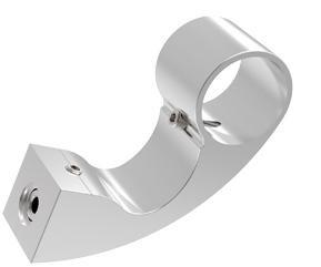 SOPORTE TIRADOR ALUM  APOLO 40 ANOD PLATA  [UND]