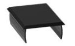 TAPA ALUMINIO 120X40 LACADO NEGRO