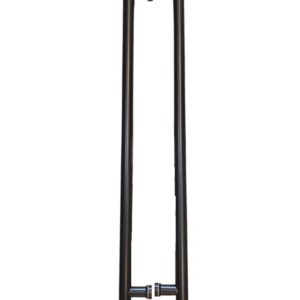 TIRADOR INOX TORREÓN RECTO 1000XØ32MM NEGRO IND 